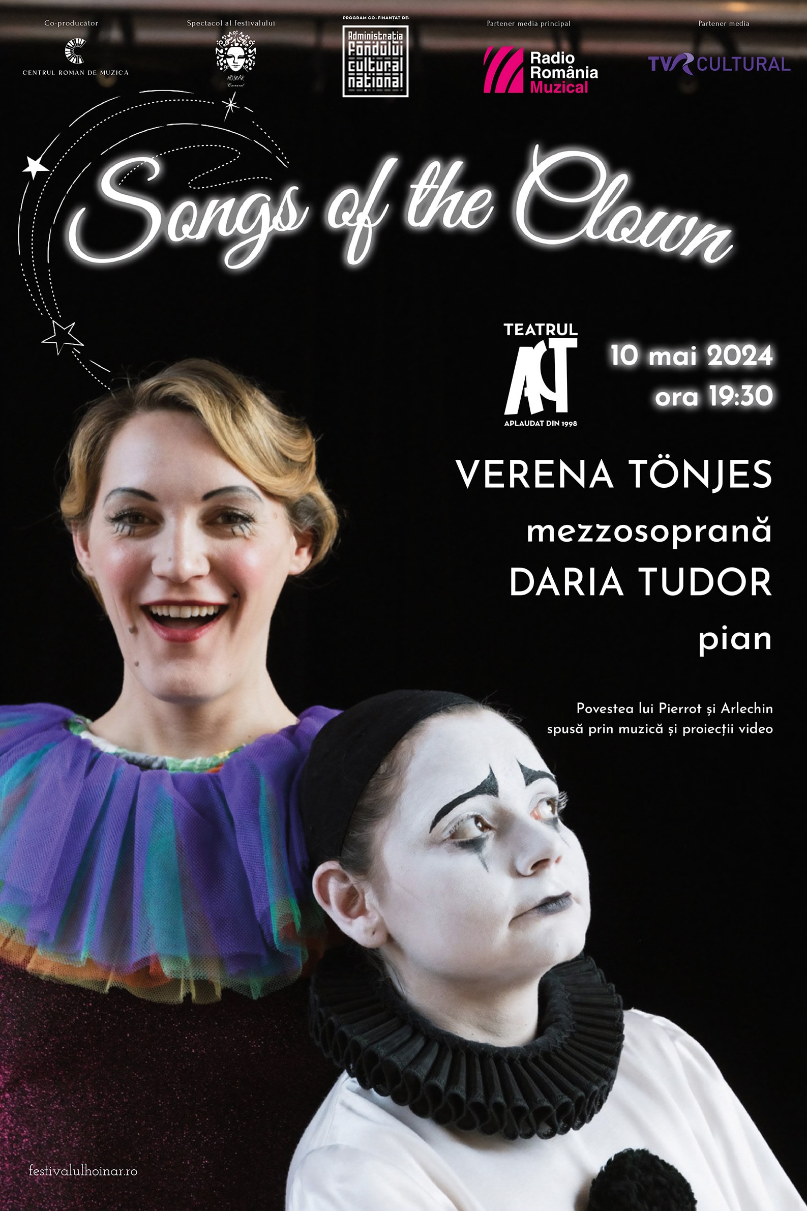 Poster for the concert Songs of the Clown