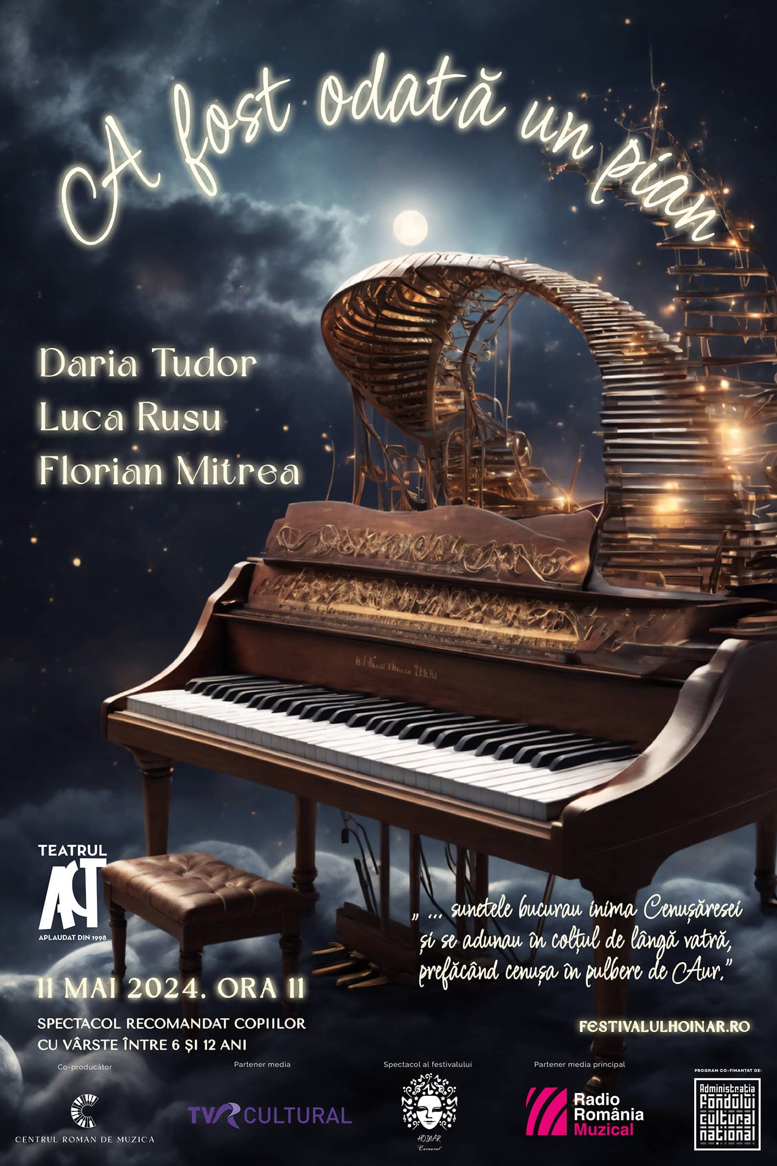Poster for piano concert May 2024